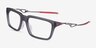 Oakley Neoture SQ Satin Gray Smoke MetalEyeglass Frames d'EyeBuyDirect, Vue d'Angle