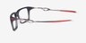 Oakley Neoture SQ Satin Gray Smoke MetalEyeglass Frames d'EyeBuyDirect, Vue de Côté