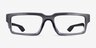 Oakley Enigma Echo Gray Shadow PlasticEyeglass Frames d'EyeBuyDirect, Vue de Face