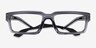 Oakley Enigma Echo Gray Shadow PlasticEyeglass Frames d'EyeBuyDirect, Vue Rapprochée