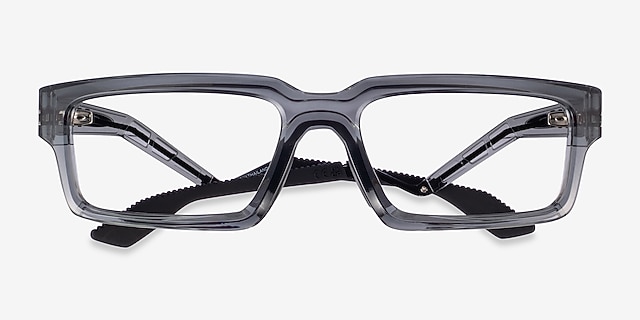 Oakley Enigma Echo Gray Shadow PlasticEyeglass Frames from EyeBuyDirect, Closed View