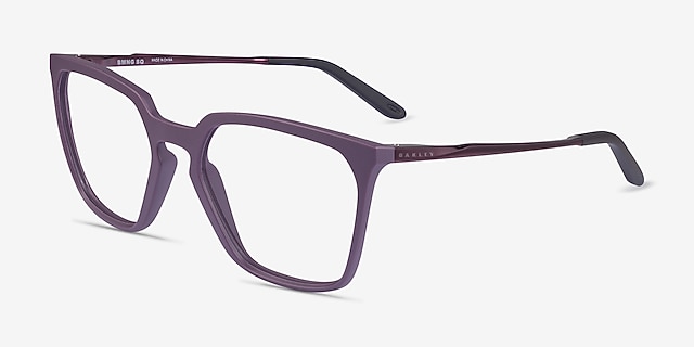 Oakley Bmng SQ Matte Aubergine MetalEyeglass Frames from EyeBuyDirect, Angle View