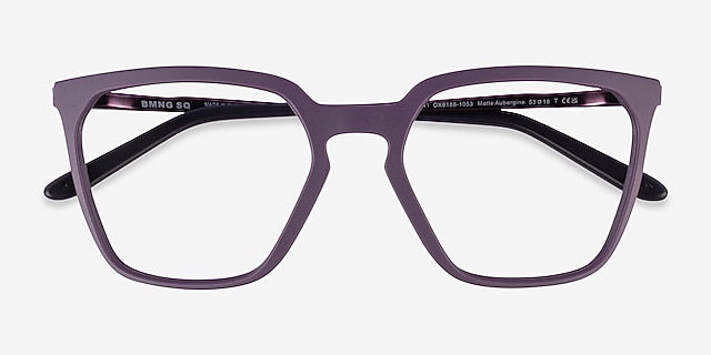 Oakley Bmng SQ Matte Aubergine MetalEyeglass Frames from EyeBuyDirect, Closed View