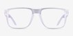Oakley Holbrook RX Matte Clear PlasticEyeglass Frames from EyeBuyDirect, Front View