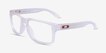 Oakley Holbrook RX Matte Clear PlasticEyeglass Frames from EyeBuyDirect, Angle View