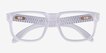 Oakley Holbrook RX Matte Clear PlasticEyeglass Frames from EyeBuyDirect, Closed View