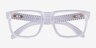 Oakley Holbrook RX Matte Clear PlasticEyeglass Frames d'EyeBuyDirect, Vue Rapprochée