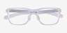 Oakley Sando Matte Clear PlastiqueMontures de lunettes de vue d'EyeBuyDirect, Vue Rapprochée