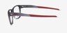 Oakley Paracord RX Satin Gray Smoke PlasticEyeglass Frames from EyeBuyDirect, Side View
