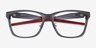 Oakley Paracord RX Satin Gray Smoke PlasticEyeglass Frames from EyeBuyDirect, Closed View
