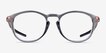 Oakley Pitchman R A Gray Shadow MetalEyeglass Frames from EyeBuyDirect, Front View