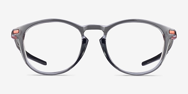 Oakley Pitchman R A Gray Shadow MetalEyeglass Frames from EyeBuyDirect, Front View