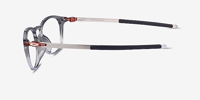 Oakley Pitchman R A Gray Shadow MetalEyeglass Frames from EyeBuyDirect, Side View
