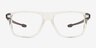 Oakley Bunt Polished Clear PlastiqueMontures de lunettes de vue d'EyeBuyDirect, Vue de Face