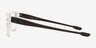 Oakley Bunt Polished Clear PlastiqueMontures de lunettes de vue d'EyeBuyDirect, Vue de Côté
