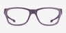 Oakley Top Level Matte Aubergine PlasticEyeglass Frames from EyeBuyDirect, Front View