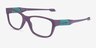 Oakley Top Level Matte Aubergine PlasticEyeglass Frames from EyeBuyDirect, Angle View
