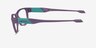 Oakley Top Level Matte Aubergine PlasticEyeglass Frames from EyeBuyDirect, Side View