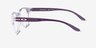 Oakley Round Off Polished Clear PlasticEyeglass Frames d'EyeBuyDirect, Vue de Côté