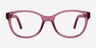 Vogue Eyewear VY2049 Transparent Dark Rose PlastiqueMontures de lunettes de vue d'EyeBuyDirect, Vue de Face