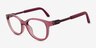 Vogue Eyewear VY2049 Transparent Dark Rose PlastiqueMontures de lunettes de vue d'EyeBuyDirect, Vue d'Angle