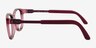Vogue Eyewear VY2049 Transparent Dark Rose PlastiqueMontures de lunettes de vue d'EyeBuyDirect, Vue de Côté