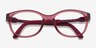 Vogue Eyewear VY2049 Transparent Dark Rose PlastiqueMontures de lunettes de vue d'EyeBuyDirect, Vue Rapprochée