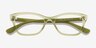 Vogue Eyewear VY2051 Transparent Green PlastiqueMontures de lunettes de vue d'EyeBuyDirect, Vue Rapprochée