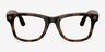 Ray-Ban Meta (Gen 3) Wayfarer Optics Polished Havana Plastic from EyeBuyDirect, Front View