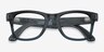 Ray-Ban Meta (Gen 3) Wayfarer Optics Matte Transparent Ocean Blue Plastic from EyeBuyDirect, Closed View