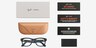 Ray-Ban Meta (Gen 3) Wayfarer Optics Matte Transparent Ocean Blue Plastic from EyeBuyDirect