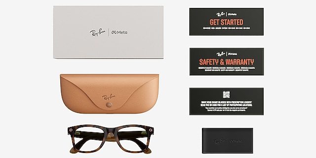 Ray-Ban Meta (Gen 3) Wayfarer Optics Polished Havana Plastic from EyeBuyDirect