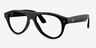 Ray-Ban Meta (Gen 3) Aviator Optics Shiny Black Plastic from EyeBuyDirect, Angle View