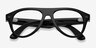 Ray-Ban Meta (Gen 3) Aviator Optics Shiny Black Plastic from EyeBuyDirect, Closed View