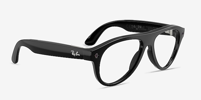 Ray-Ban Meta (Gen 3) Aviator Optics Shiny Black Plastic from EyeBuyDirect