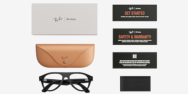 Ray-Ban Meta (Gen 3) Aviator Optics Shiny Black Plastic from EyeBuyDirect