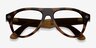 Ray-Ban Meta (Gen 3) Aviator Optics Shiny Havana Plastic from EyeBuyDirect, Closed View