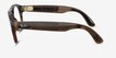 Ray-Ban Meta (Gen 3) Aviator Optics Polished Transparent Umber Plastic from EyeBuyDirect, Side View