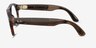 Ray-Ban Meta (Gen 3) Aviator Optics Polished Transparent Umber Plastic from EyeBuyDirect, Side View