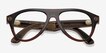 Ray-Ban Meta (Gen 3) Aviator Optics Polished Transparent Umber Plastic from EyeBuyDirect, Closed View