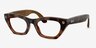 Ray-Ban Meta (Gen 3) Zena Optics Polished Havana Plastic from EyeBuyDirect, Angle View