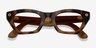 Ray-Ban Meta (Gen 3) Zena Optics Polished Havana Plastic from EyeBuyDirect, Closed View