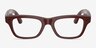 Ray-Ban Meta (Gen 2) Blayzer Optics Shiny Brick Brown Plastic from EyeBuyDirect, Front View