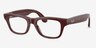 Ray-Ban Meta (Gen 2) Blayzer Optics Shiny Brick Brown Plastic from EyeBuyDirect, Angle View