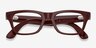 Ray-Ban Meta (Gen 2) Blayzer Optics Shiny Brick Brown Plastic from EyeBuyDirect, Closed View