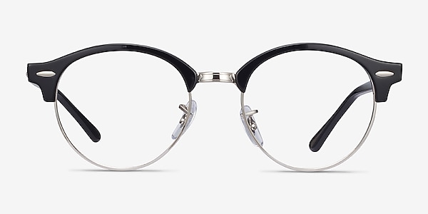 Ray-Ban RB4246V Clubround Black Acetate-metal Eyeglass Frames