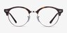 Ray-Ban RB4246V Clubround Tortoise Acetate-metalEyeglass Frames from EyeBuyDirect, Front View
