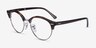 Ray-Ban RB4246V Clubround Tortoise Acetate-metalEyeglass Frames from EyeBuyDirect, Angle View