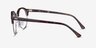 Ray-Ban RB4246V Clubround Tortoise Acetate-metalEyeglass Frames from EyeBuyDirect, Side View