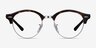 Ray-Ban RB4246V Clubround Tortoise Acetate-metalEyeglass Frames from EyeBuyDirect, Front View
